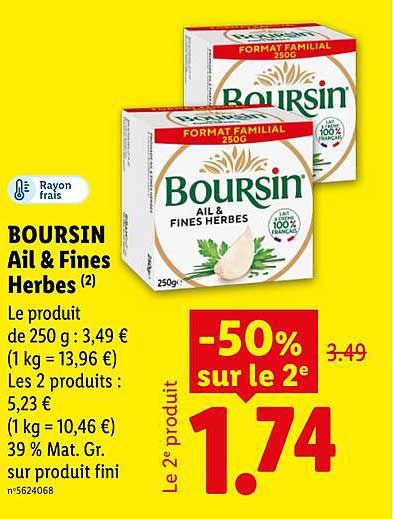 BOURSIN Ail & Fines Herbes