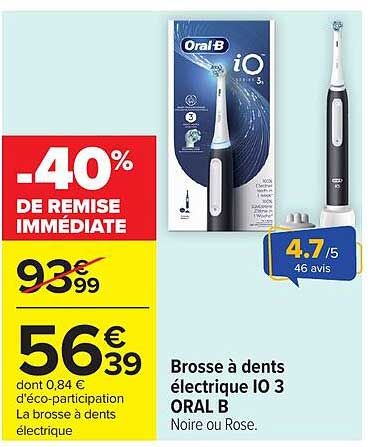 Brosse à dents électrique IO 3 ORAL B