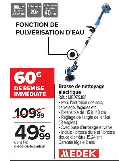 Brosse de nettoyage électrique