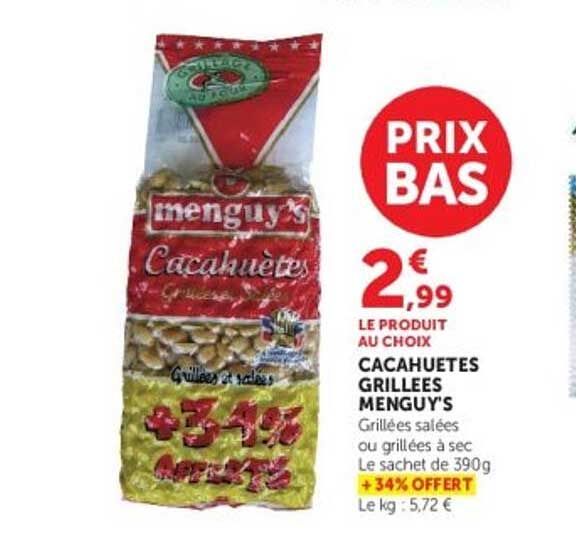 Cacahuètes grillées Menguy's