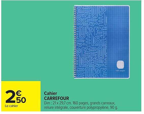 Cahier CARREFOUR