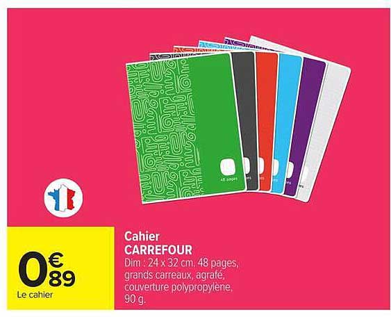 Cahier CARREFOUR