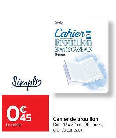 Cahier de brouillon