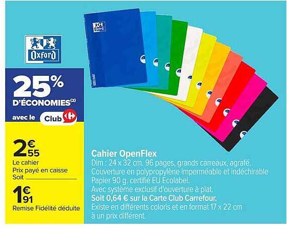 Cahier OpenFlex