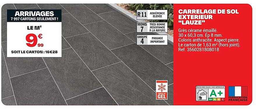 CARRELAGE DE SOL EXTERIEUR "LAUZE"