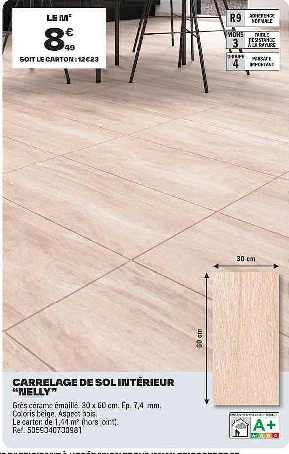 CARRELAGE DE SOL INTÉRIEUR “NELLY”