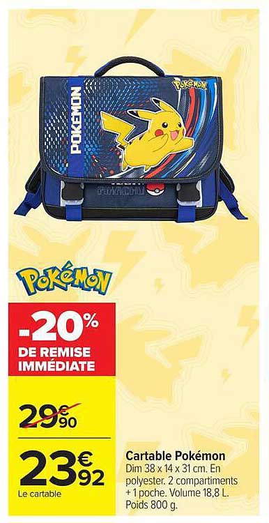 Cartable Pokémon