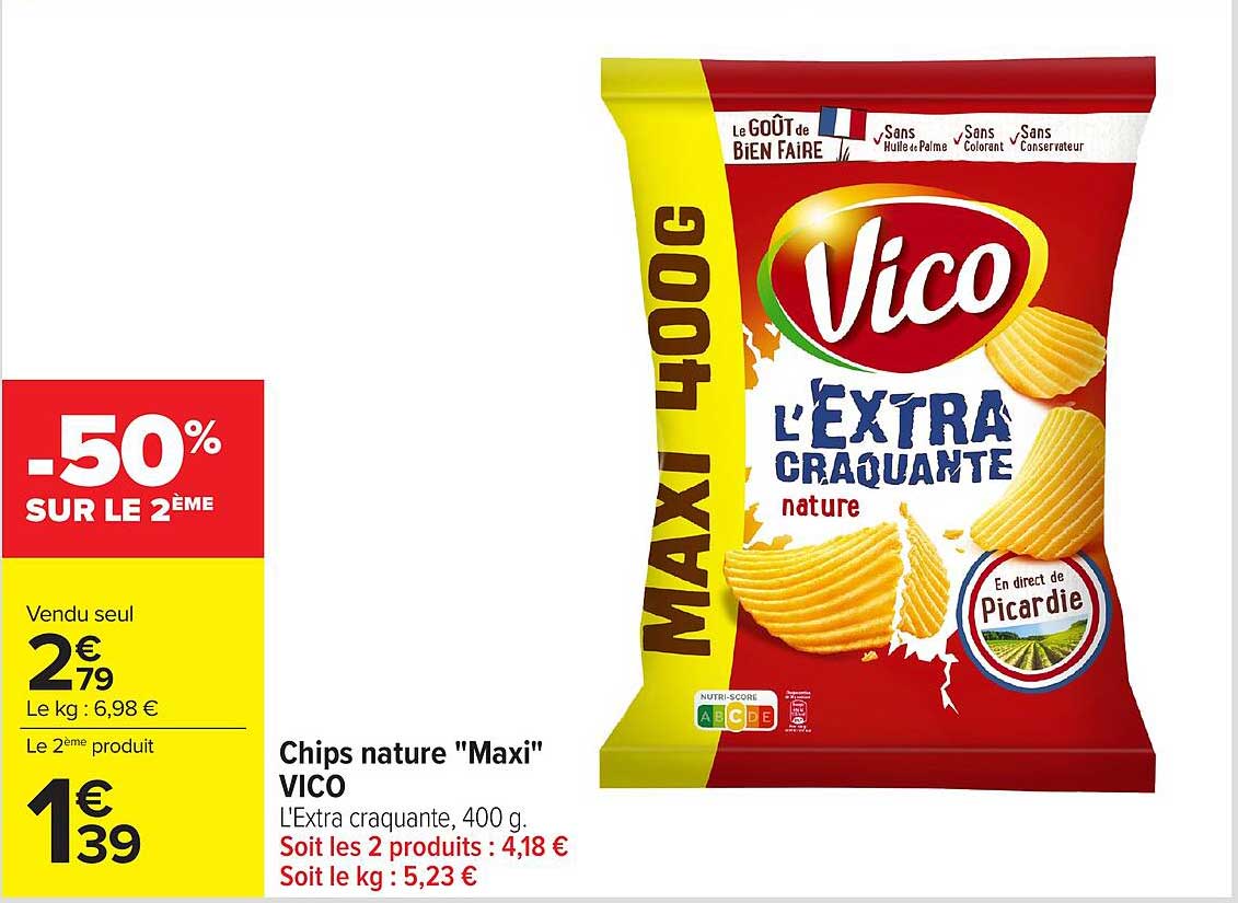 Chips nature "Maxi" VICO