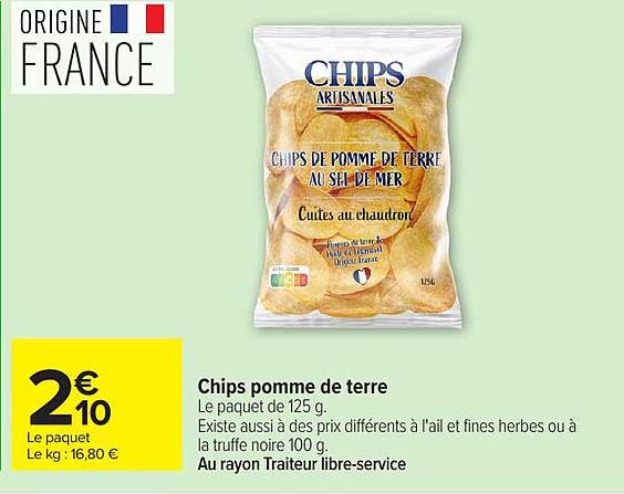 Chips pomme de terre