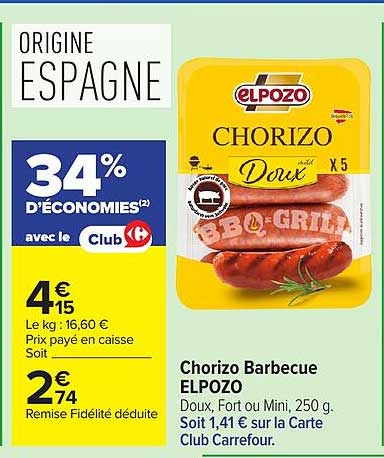 Chorizo Barbecue ELPOZO