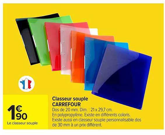 Classeur souple CARREFOUR