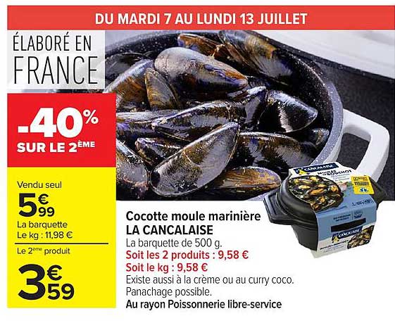 Cocotte moule marinière LA CANCALAISE