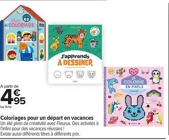 Coloriages pour un départ en vacances