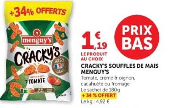CRACKY'S SOUFFLES DE MAÏS MENGUY'S