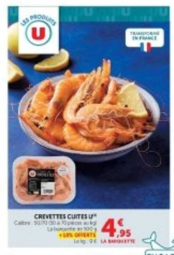 CREVETTES CUITES U*