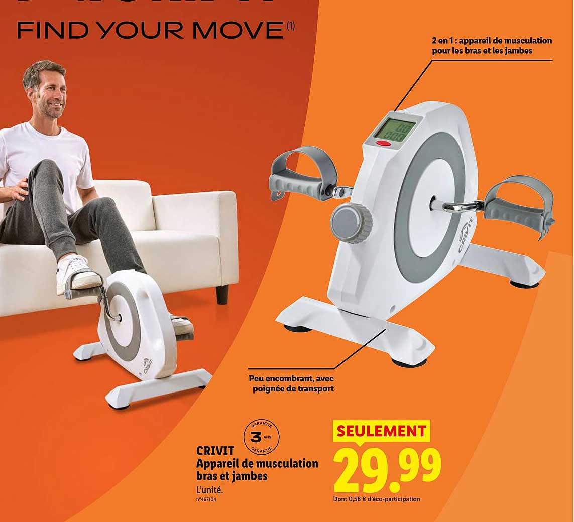 CRIVIT Appareil de musculation bras et jambes