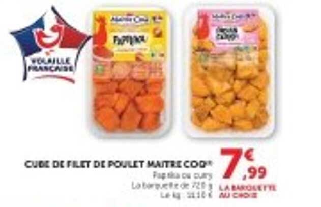 CUBES DE FILET DE POULET MAITRE COQ