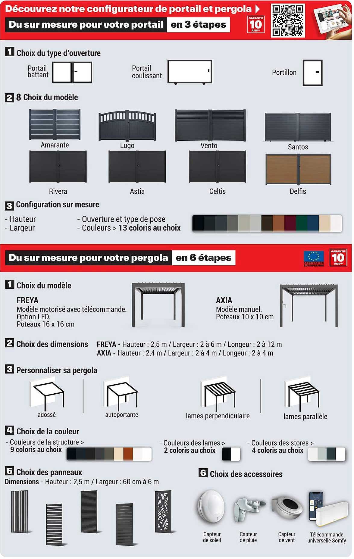 Découvrez notre configurateur de portail et pergola