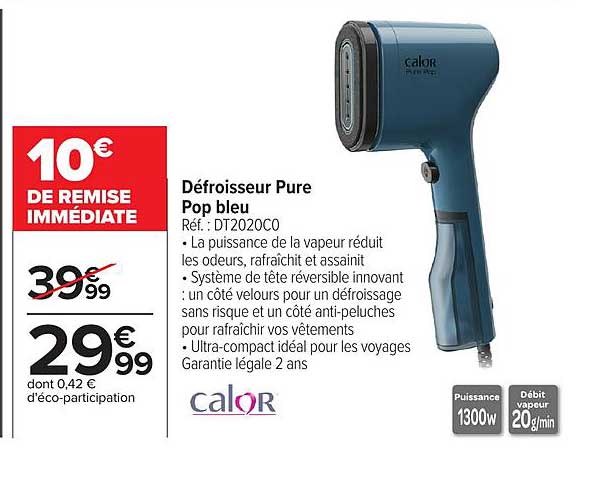 Défroisseur Pure Pop bleu