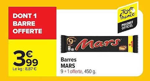 DONT 1 BARRE OFFERTE