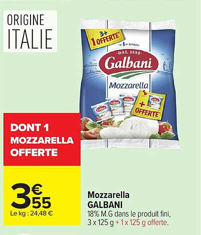 DONT 1 MOZARELLA OFFERTE