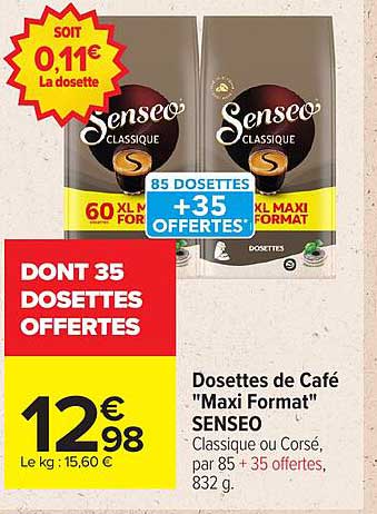 DONT 35 DOSETTES OFFERTES