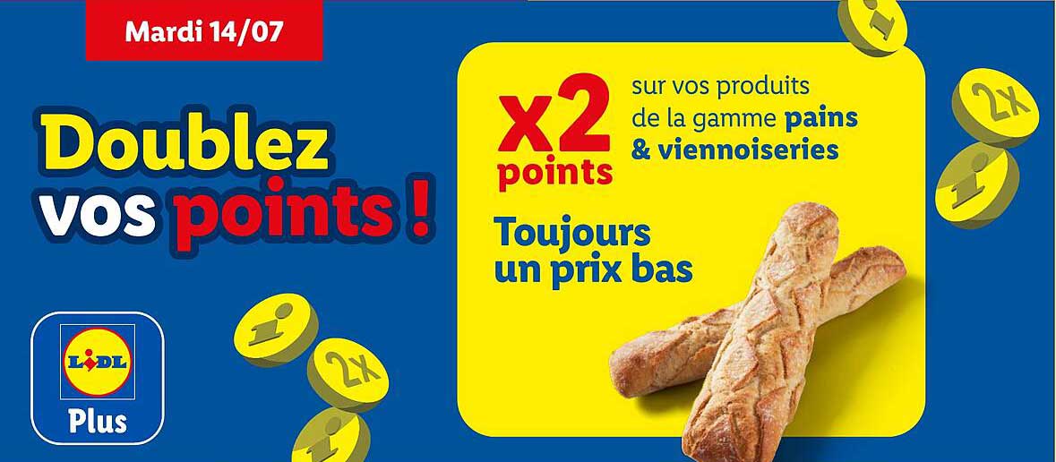 Doublez vos points !