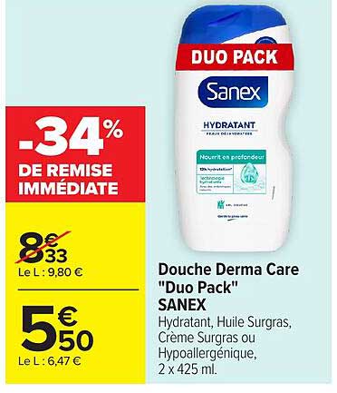 Douche Derma Care "Duo Pack" SANEX
