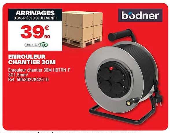 ENROULEUR CHANTIER 30M