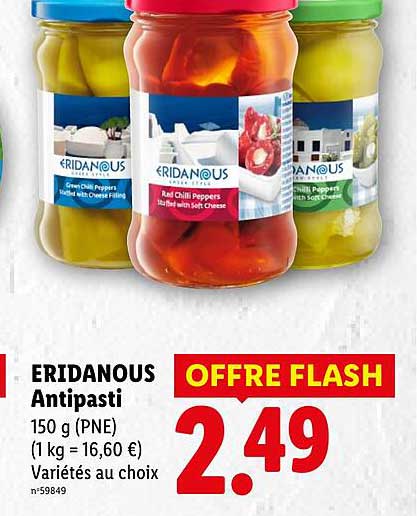 ERIDANOUS Antipasti
