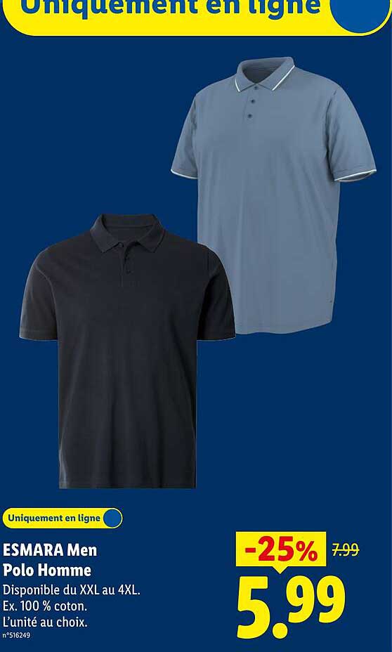 ESMARA Men Polo Homme