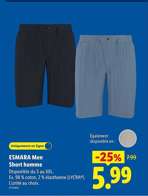 ESMARA Men Short homme