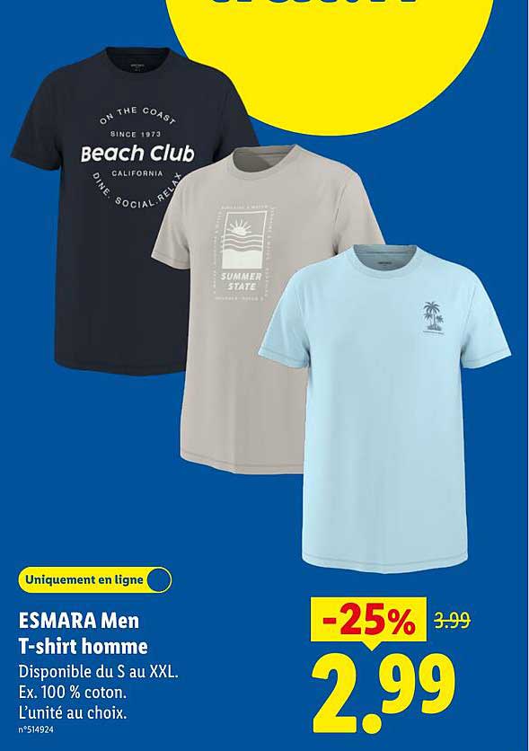 ESMARA Men T-shirt homme