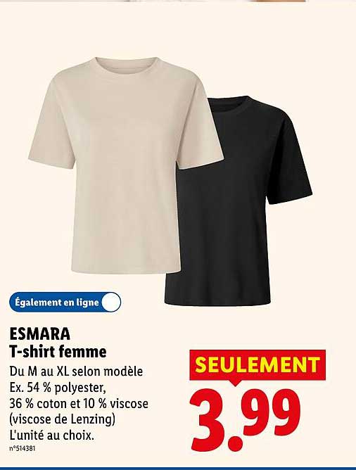 ESMARA T-shirt femme
