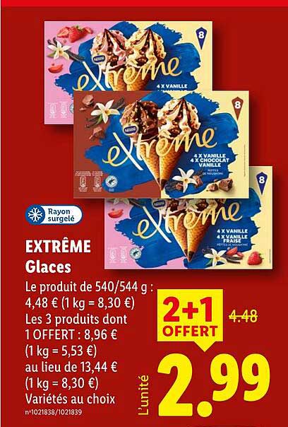 EXTRÊME Glaces