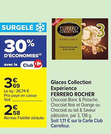Glaces Collection Expérience FERRERO ROCHER