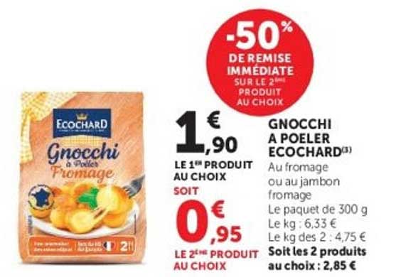 Gnocchi à poeler Ecochard