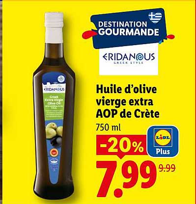 Huile d’olive vierge extra AOP de Crète