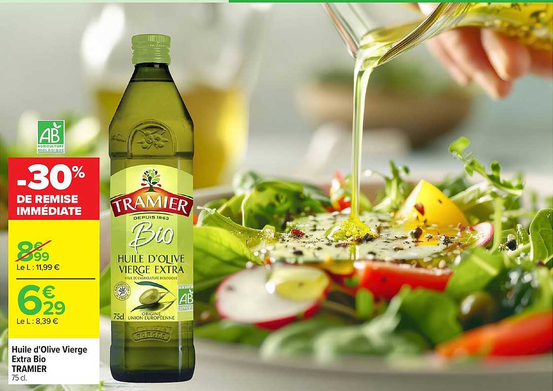 Huile d'Olive Vierge Extra Bio TRAMIER 75 cl