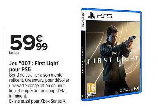 Jeu "007 : First Light" pour PS5