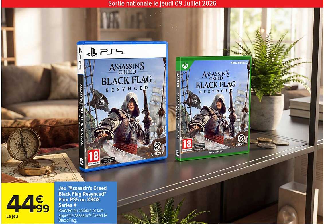 Jeu "Assassin's Creed Black Flag Resynced" Pour PS5 ou XBOX Series X