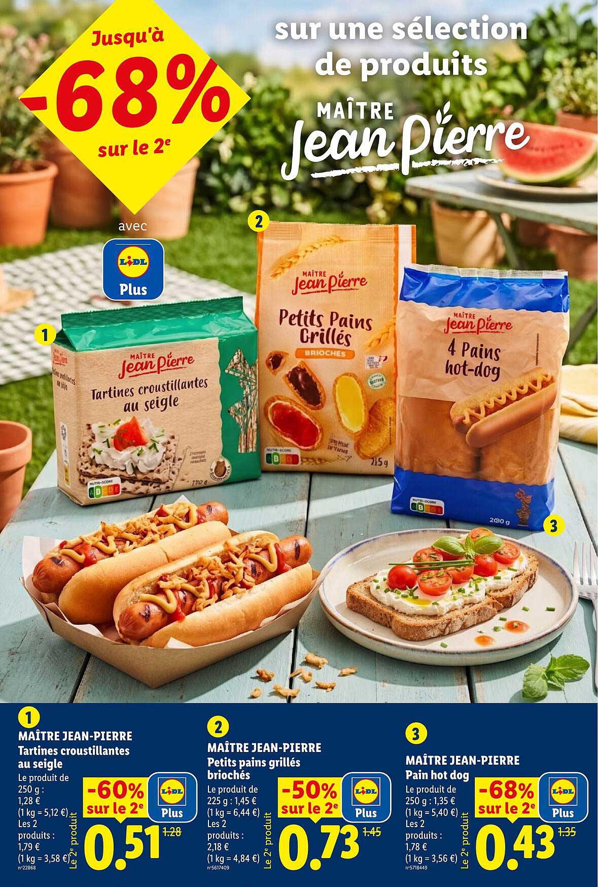 Jusqu'à -68% sur le 2e sur une sélection de produits MAÎTRE Jean Pierre