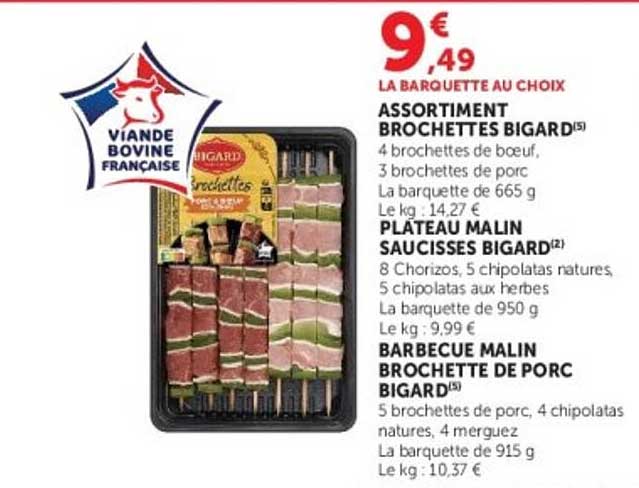 LA BARQUETTE AU CHOIX
