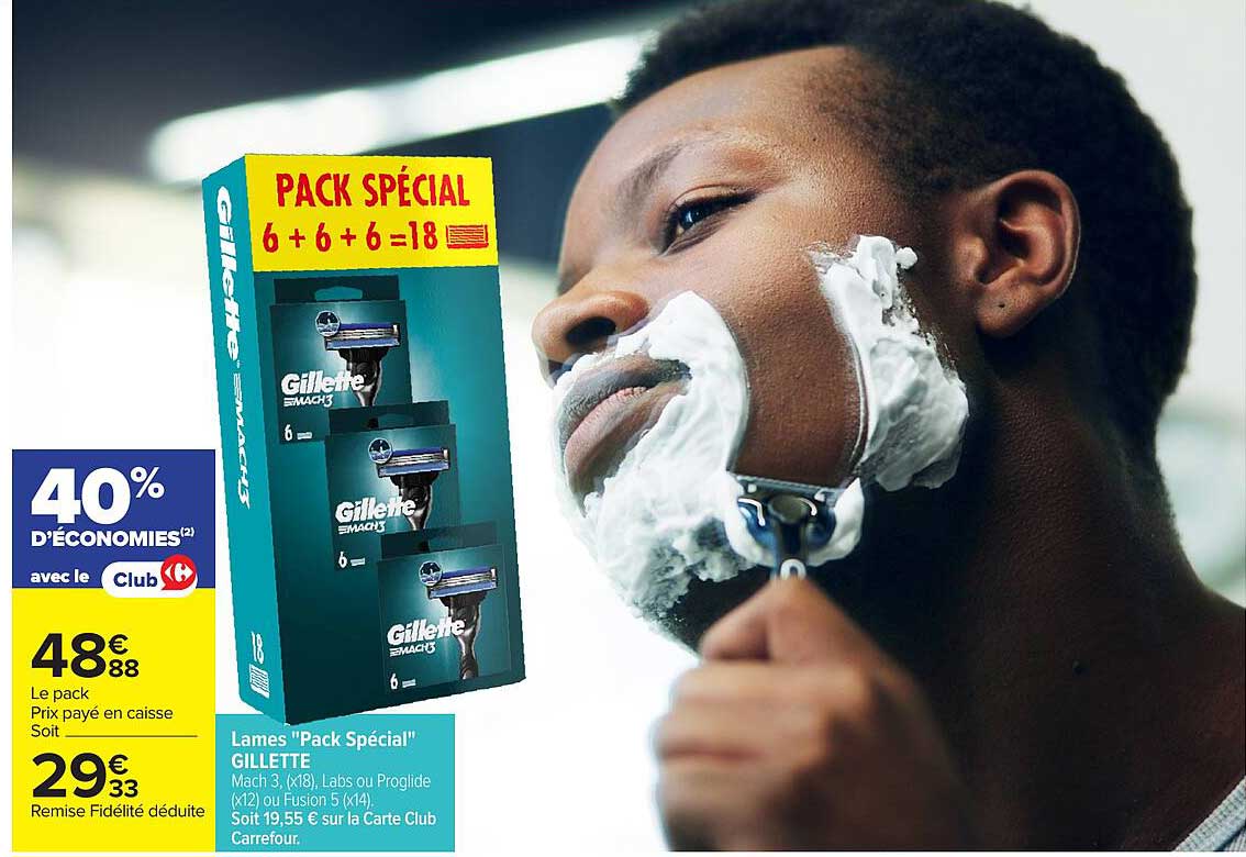 Lames "Pack Spécial" GILLETTE