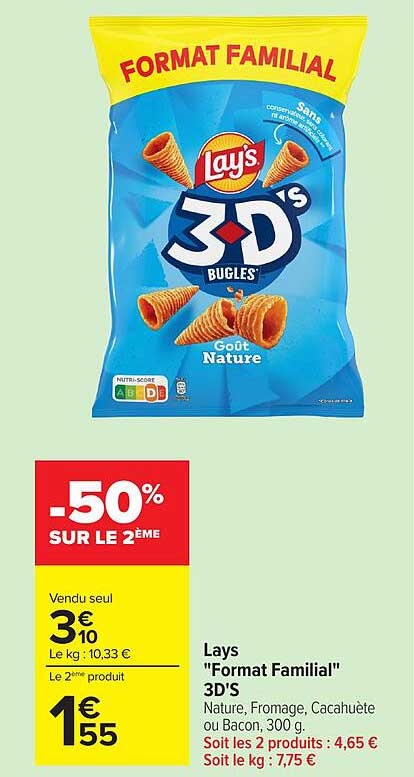 Lays "Format Familial" 3D'S