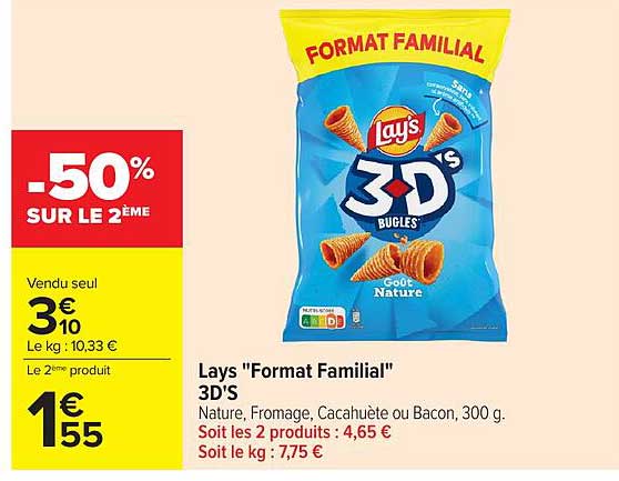 Lays "Format Familial" 3D'S