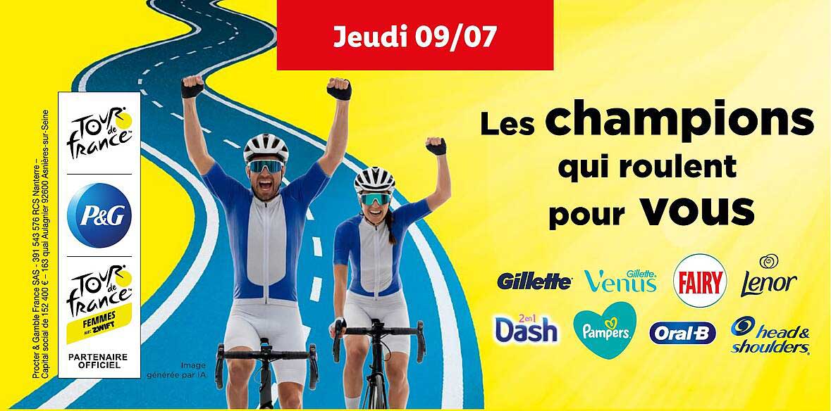 Les champions qui roulent pour VOUS