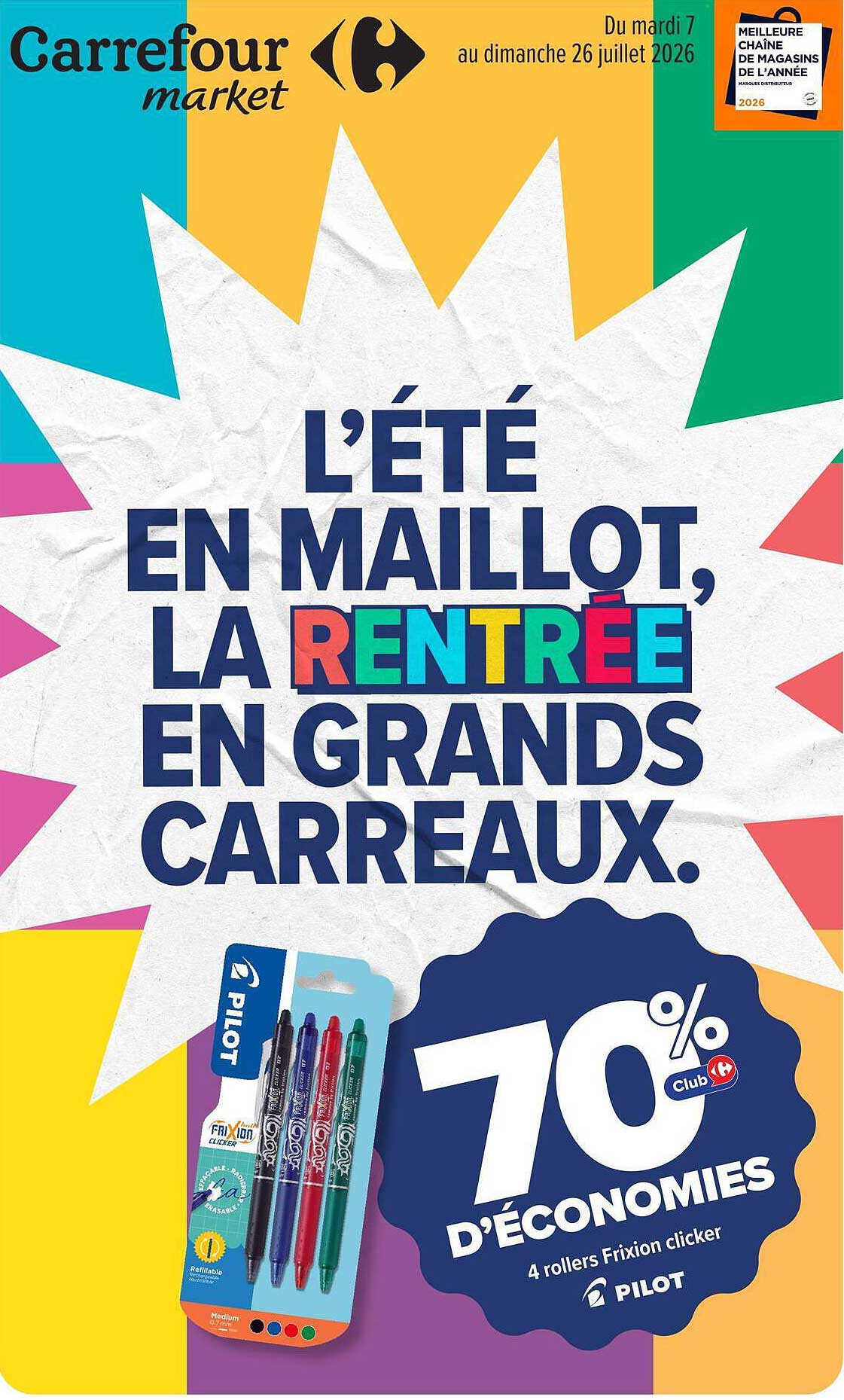 L'ÉTÉ EN MAILLOT, LA RENTRÉE EN GRANDS CARREAUX.