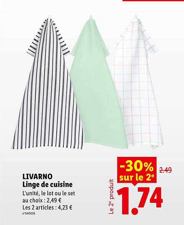 LIVARNO Linge de cuisine