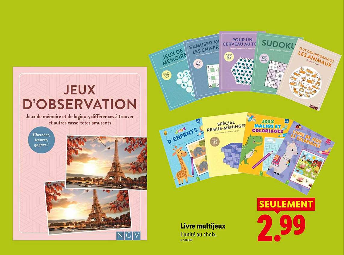 Livret multijeux